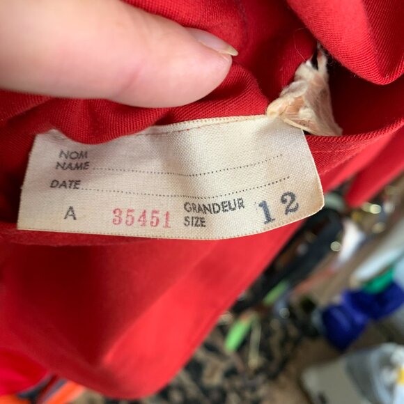 Vintage 90s Aquascutum London Aqua 5 Red Long Belted Trench Coat Overcoat - Picture 13 of 16